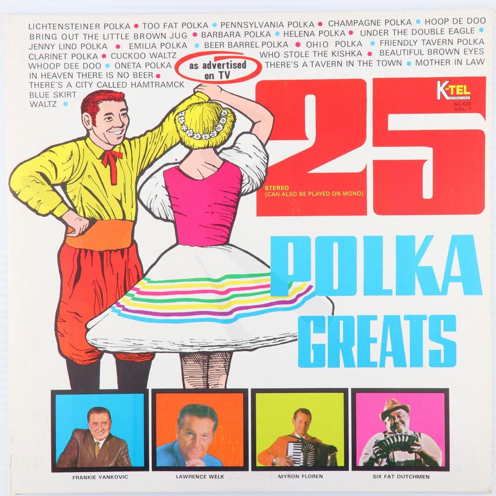 Various – 25 Polka Greats Vol. 1 - 1971 Stereo 12" LP Vinyl Record K-Tel NC 420